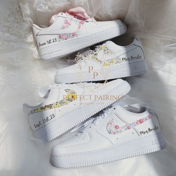 Wedding custom sneakers - air force 1 - Picture 3 of 3